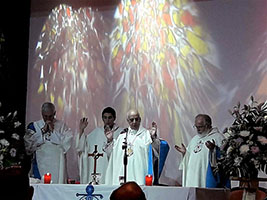 Vatican Bishop celebrates Mass for Ventura crew