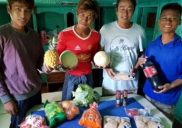 Crew of detained fishing vessel supported