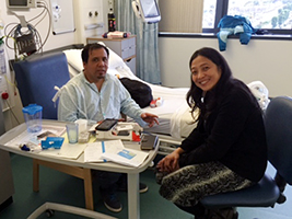 AoS visits seafarer in hospital