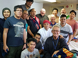 Ship crew urgent Mass request