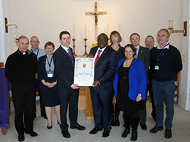 Papal Blessing for ex AoS Trustee