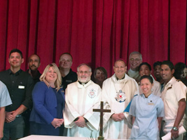 Mass for mv Oceana crew