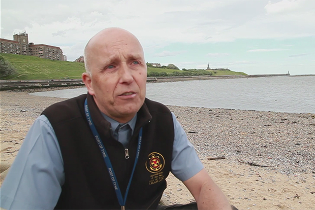 AoS Tyne port chaplain Paul Atkinson is featured in a film about AoS' work with seafarers 