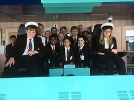 Pupils visit cruise ship