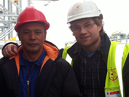 AoS helps injured crew member