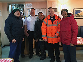 Warm jackets for crew