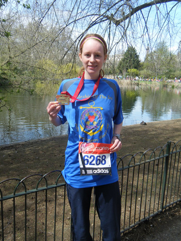 Vikki Firth ran the London Marathon for Apostleship of the Sea in April 2013