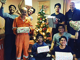 Record Christmas shoeboxes in Grimsby