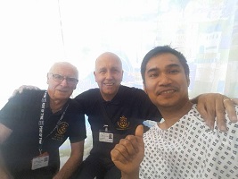 Sick seafarer and injured docker supported