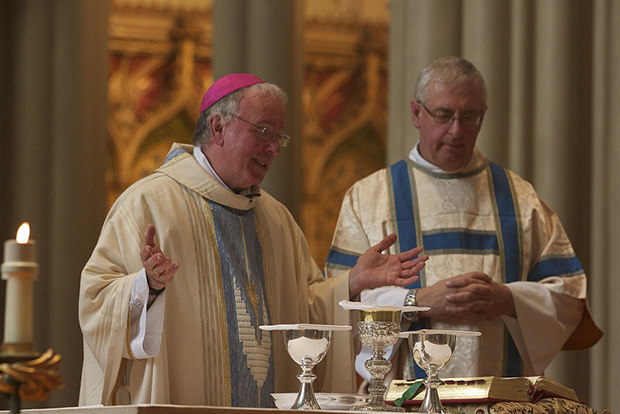 Bishop Philip Egan and Rev Roger Stone celebrate Stella Maris Mass at Portsmouth